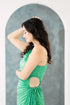GS Party: Renee One Shoulder Pleated Dress with Cutout Details